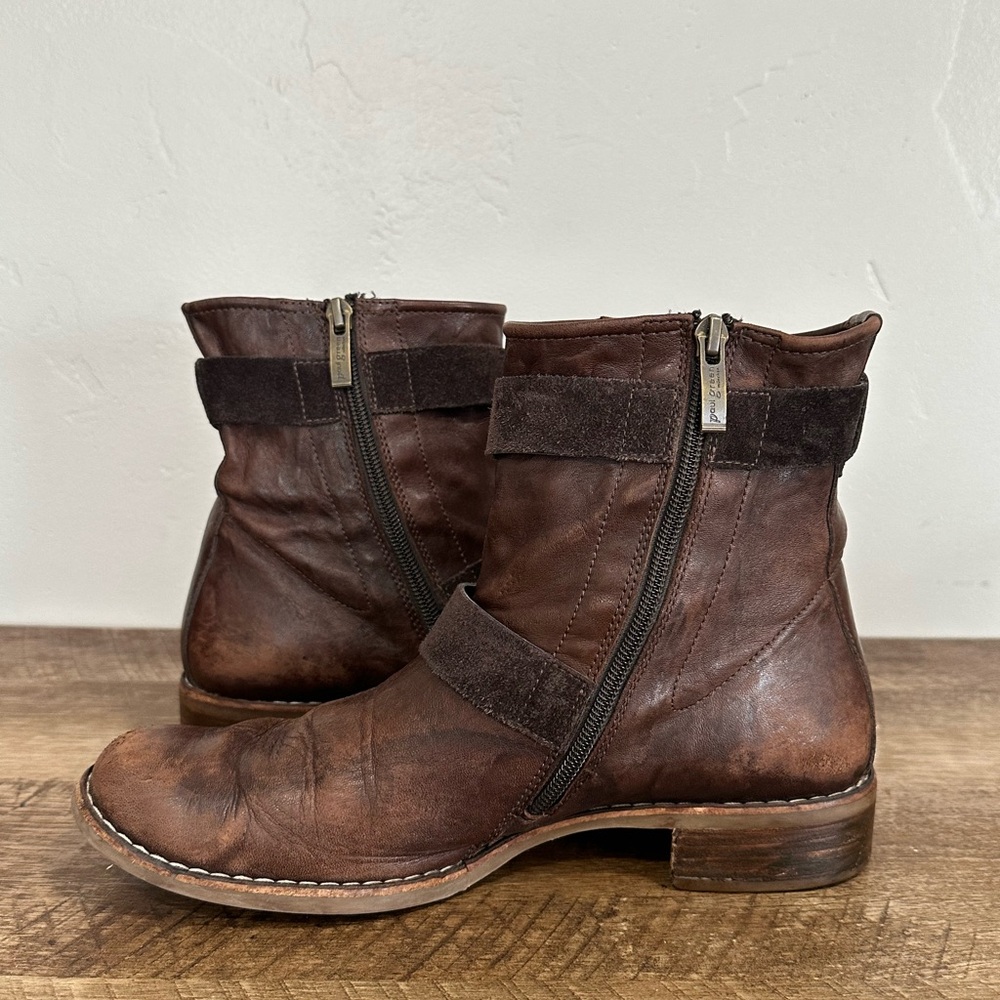 Paul Green Austria Brown Burnished
Leather Biker Motorcycle Boot Sz 8.5 US - Picture 4 of 16